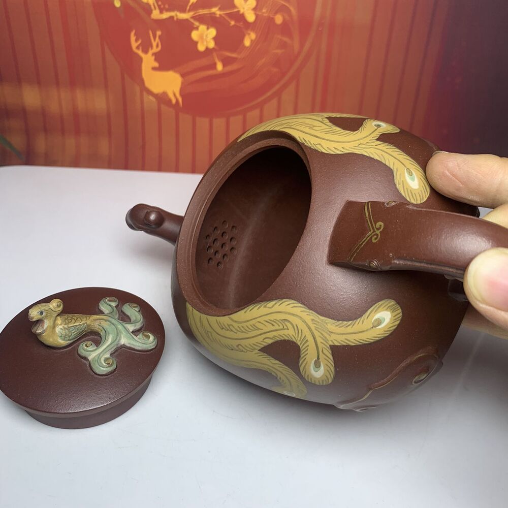 Vintage China Yixing Purple Clay Teapot Zisha Ceremony Exquisite Collectible Art