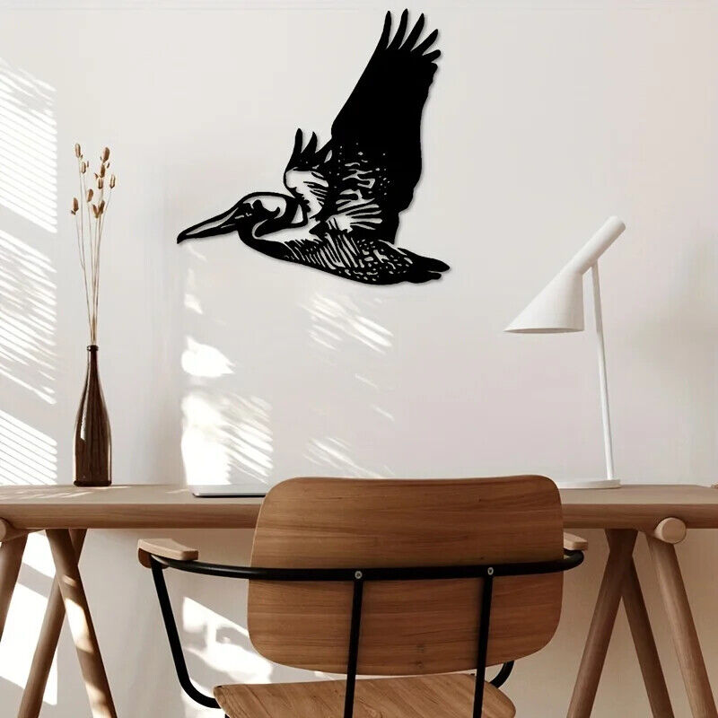 Pelican Metal Wall Art,Metal Wall Art Interior Decoration, Home Office Wall