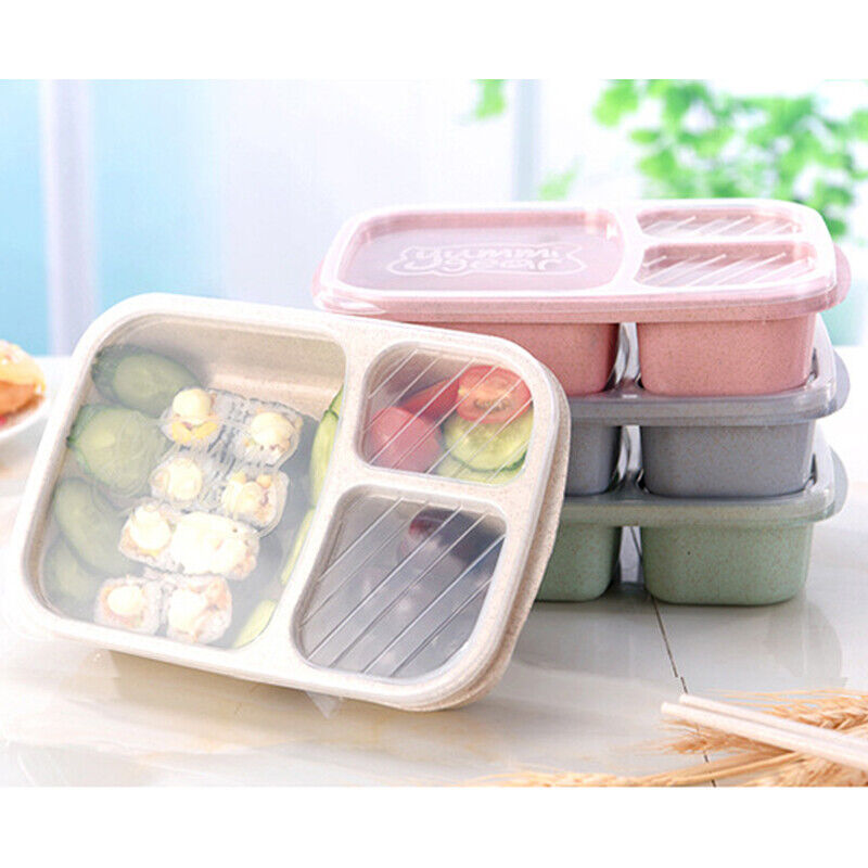 Food Container Storage Tableware Heated Dinnerware Lunch Bento Box Dining Tools