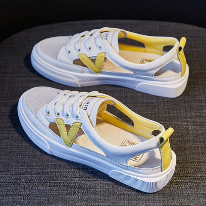 Leather Bag Head Sports Sandals Women's Outer Wear Summer White Shoes Woman