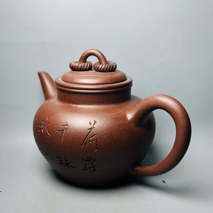 Vintage Chinese Yixing Purple Clay Teapot Zisha Ceremony Fashion Gift Teaware