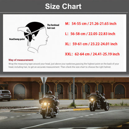 Motorcycle Helmet Half Helmet with Vintage Baseball Cap for Men Women DOT