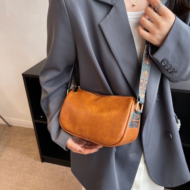 Crossbody Bags Women Small Leather Pillow Shoulder Handbags and Purses