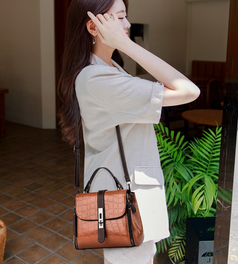 Women's Crossbody Casual Bag Shoulder Tote PU Leather Casual Handbag Messenger