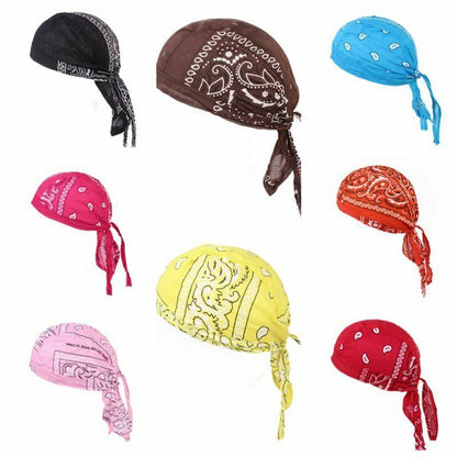 Cycling Head Scarf Quick Dry Bandana Hat Bike Cap Summer Running Riding Cotton