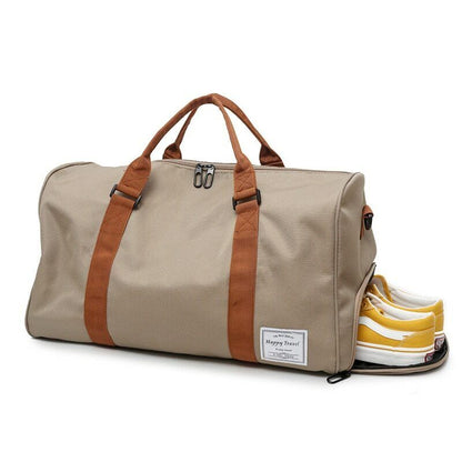 Water-Resistant Luggage Shoulder Bags Short Tour Weekend Sports Gym Duffel Bags