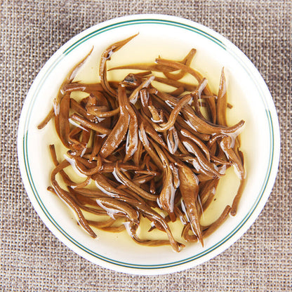 Golden Dianhong Black Tea Yunnan Fengqing Dian Hong Huang Jin Luo Loose Leaf