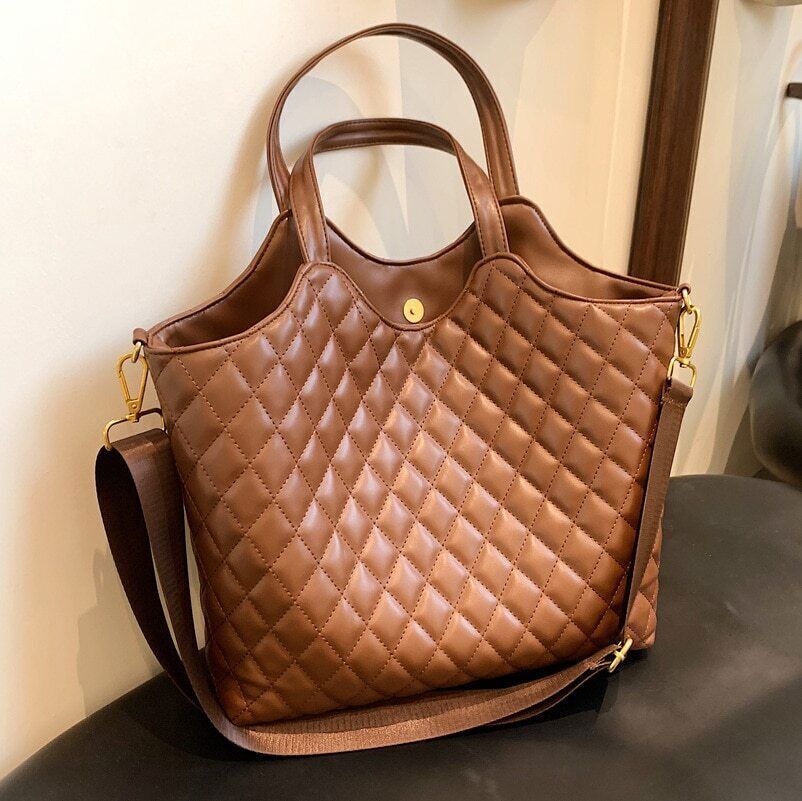 Women Tote Bag Handbags Leather Shoulder Bag Simple Handbags