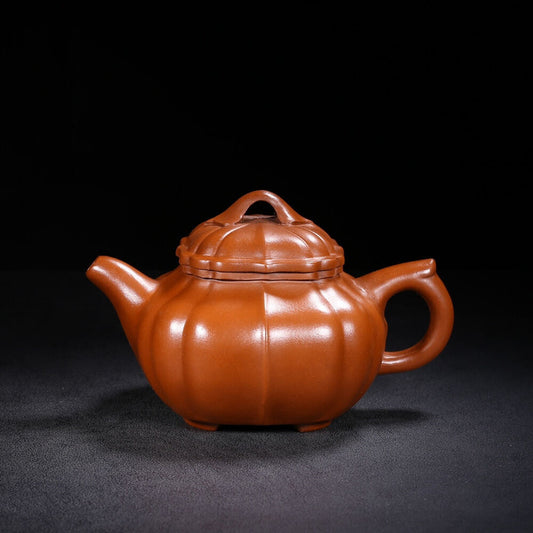 Chinese Yixing Zisha Clay Handmade Exquisite Teapot （四方筋纹 底款：施小马）