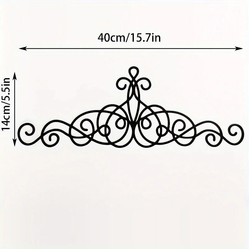 Metal Wall Decor, Metal Scroll Wall Art Decor, Rustic Iron Wall Medallion