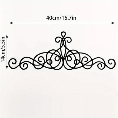 Metal Wall Decor, Metal Scroll Wall Art Decor, Rustic Iron Wall Medallion