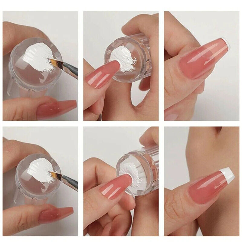 Nail Art Tool Clear Jelly Marshmallow Silicone Stamper Refill Head Stamping Kits