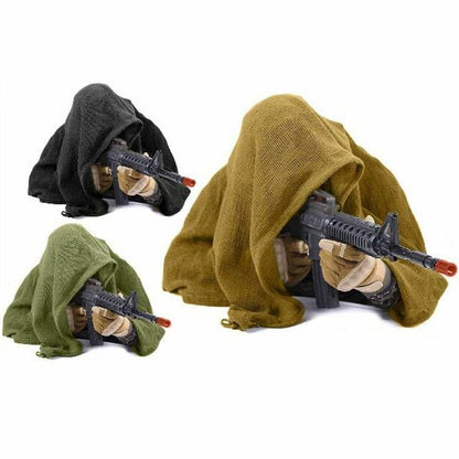 190*90 cm Cotton Scarf Mesh Sniper Airsoft Face Mask Camping Bandana Camouflage