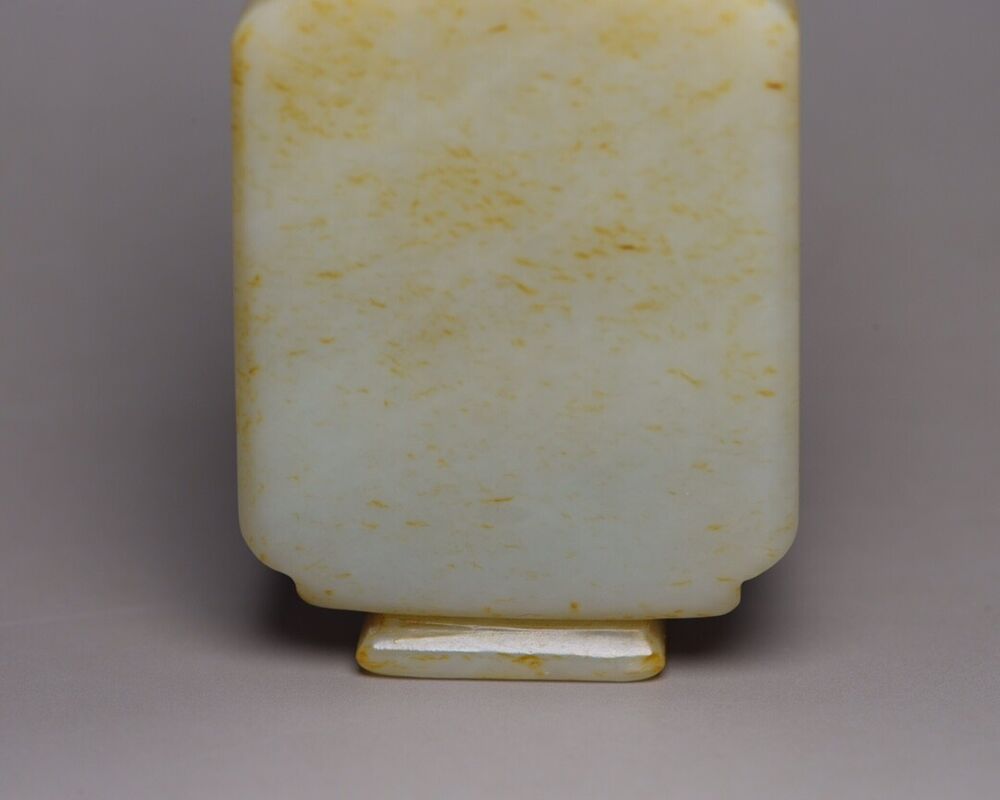 Antique China Hetian Jade Snuff Bottle Carved Nice Snuffbox Art Rare Collection