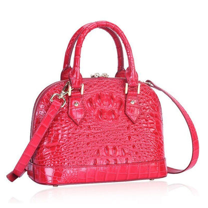 Handbag Leather Shoulder Bags Cowhide Tote Crocodile Pattern Genuine Leather Bag
