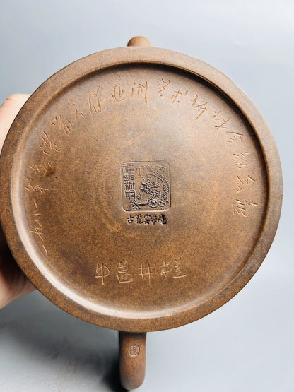 Vintage Chinese Yixing Purple Clay Teapot Zisha Ceremony Fashion Gift Teaware