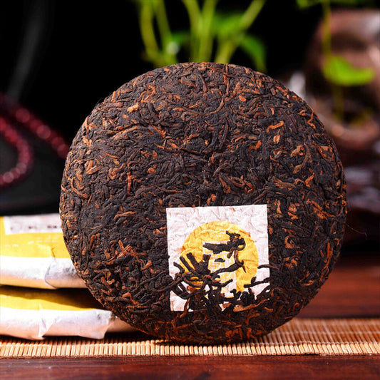 Yunnan Meng Hai Natural Cooked Pu-Erh Tea Ancient Tree Pressed Black Tea 100g