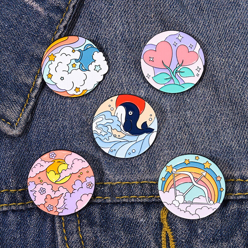 Cartoon Brooch Character Bag Backpack Badge Lapel Enamel Pins Brooches Jewelry