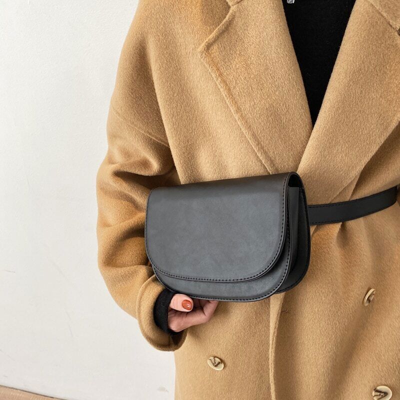 Bag PU Leather Crossbody Bags Women Winter Shoulder Chest Bag Ladies Handbags