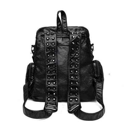 Backpacks Women Leather Daypack Anti-theft Travel Bag Large School Bag