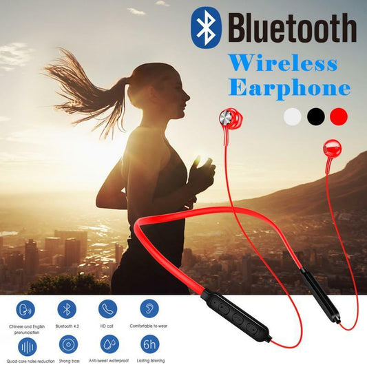 Bluetooth Wireless Earbuds Sport Gym Headphones Earphones Headset with MIC Bass