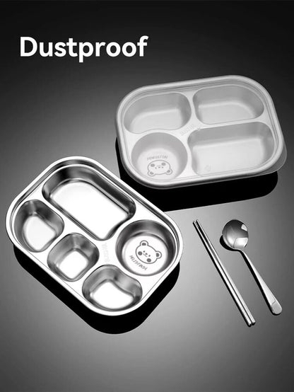 Lunch Box 316 Stainless Steel For Outdoor Kids Food Bento Compartment Containers