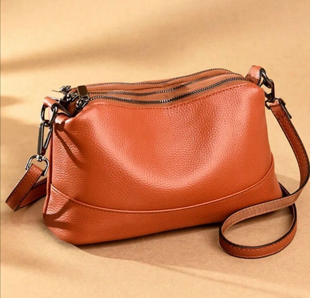 100% Genuine Leather Women Shoulder Bag Handbags Retro Crossbody Messenger Purse