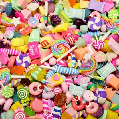 10Pcs Dollhouse Mini Lucky Bag Blind Box Cake Candy Bread Doll Food Kitchen T-ca
