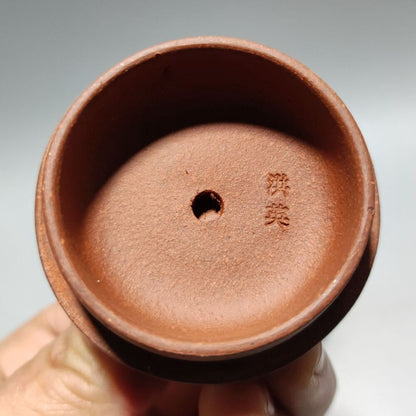 Vintage Chinese Yixing Purple Clay Teapot Zisha Ceremony Carving Collectible Art