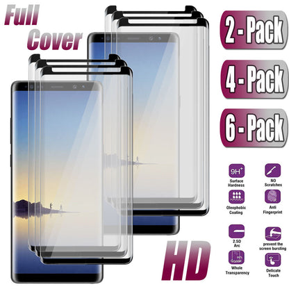 For Samsung Galaxy Note 8 Slim Glossy Full Cover Tempered Glass Screen Protector