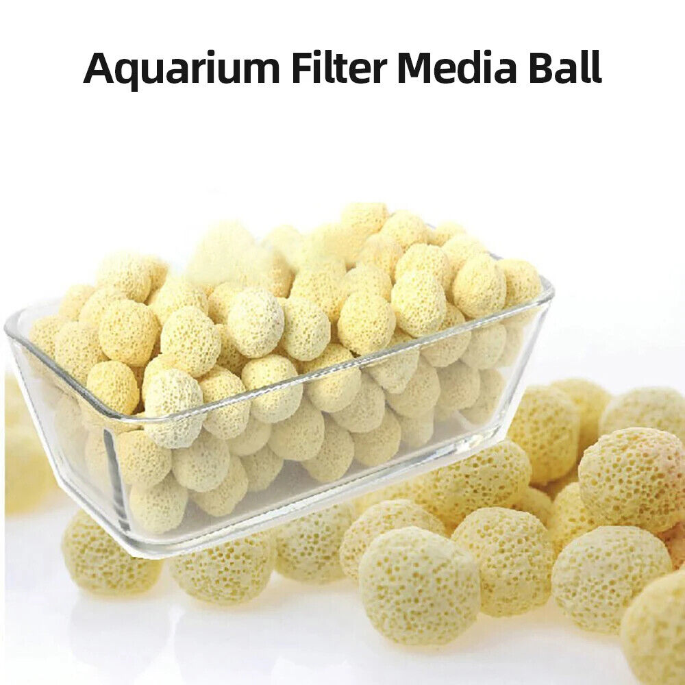Aquarium Filter Media 20-100Pcs Quartz Fish Tank Cleaning Bio Ceramic Rings Tool