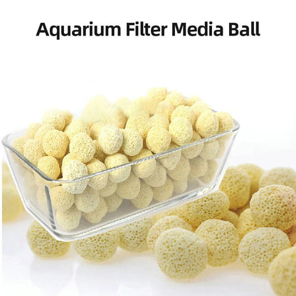 Aquarium Filter Media 20-100Pcs Quartz Fish Tank Cleaning Bio Ceramic Rings Tool