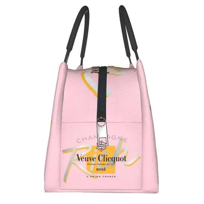Custom Clicquot Champagne Lunch Bags Men Women VCP Warm Cooler Insulated Lunch B