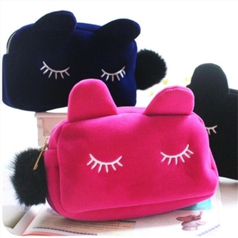 Cartoon Print Toiletry Bag Storage Case Travel Makeup Pouch Organizer Cosmetic