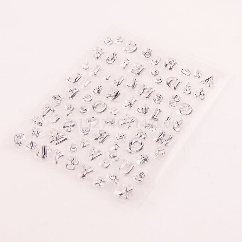Alphabet Stamps Silicone Clear Seal DIY Scrapbooking Embossing Photo Album Decor