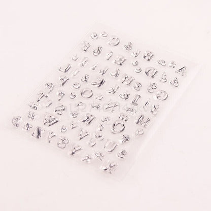 Alphabet Stamps Silicone Clear Seal DIY Scrapbooking Embossing Photo Album Decor