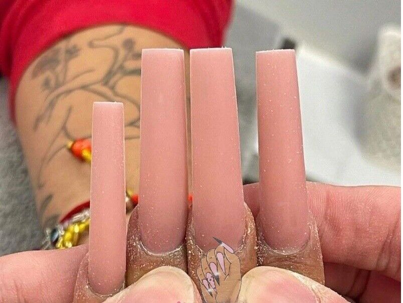 False Nail Art Tip ABS Refill Bag Curve XXL Coffin Square French Manicure 200Pcs
