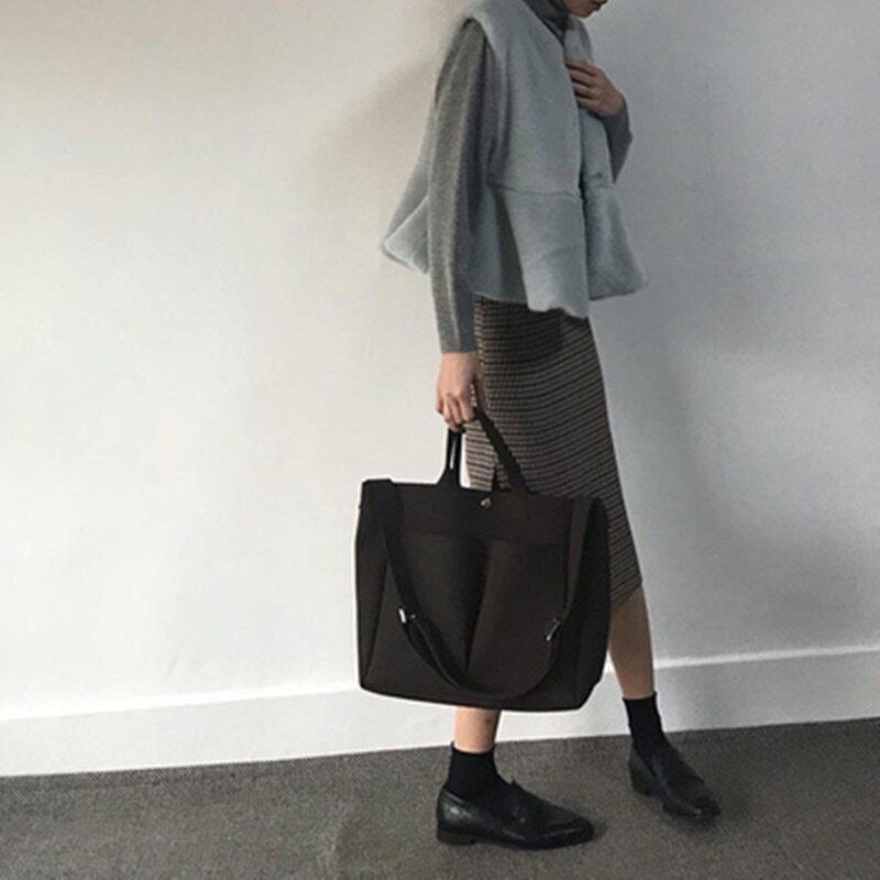 Leather Laptop Bag Handbags Women Shoulder Bag Big Tote Ladies Crossbody Bags
