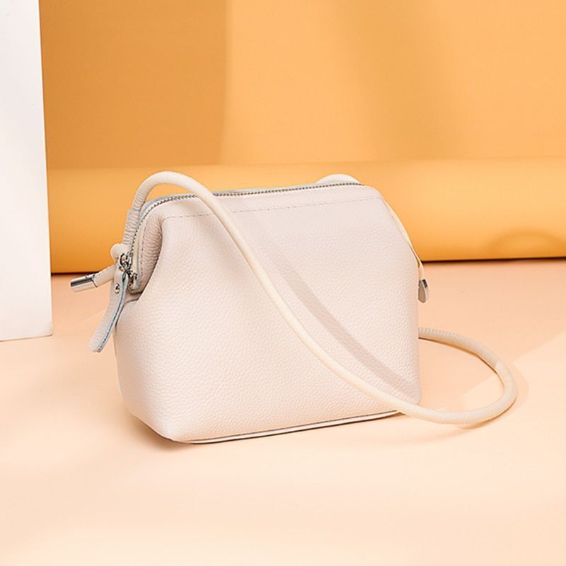 Leather Handbag High Quality Soft Cowhide Shoulder Bag Luxury Messenger Bags 1PC