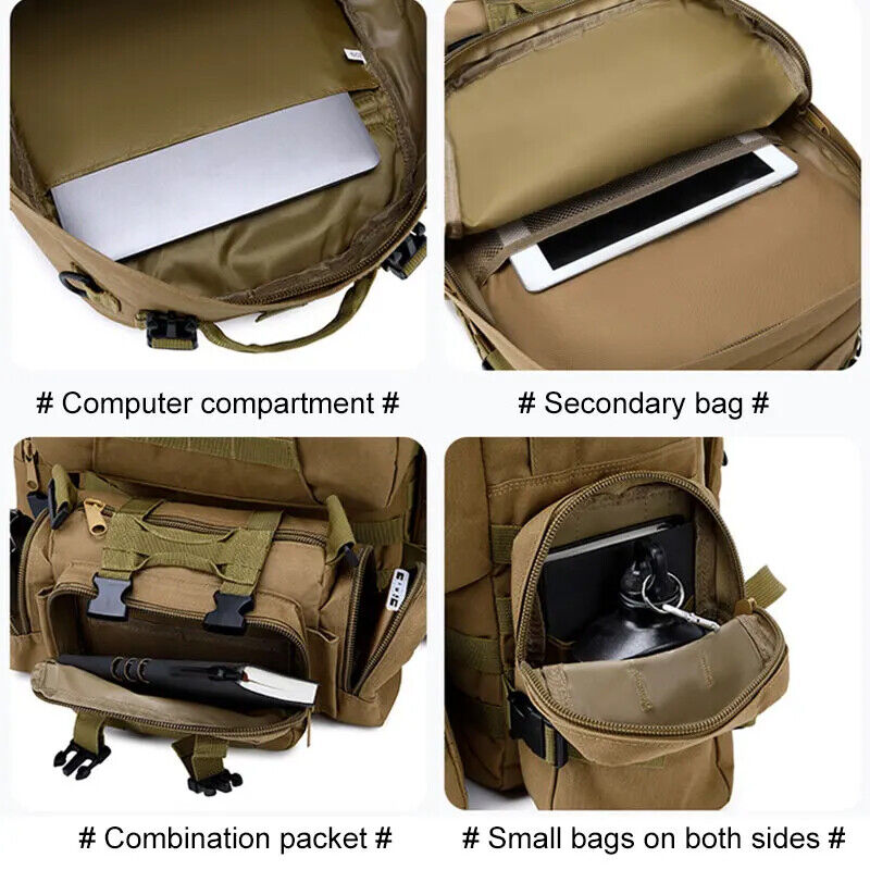 Backpack,Men's Backpack Tactical Bag,Outdoor Hiking Army Backpack Camping Bags