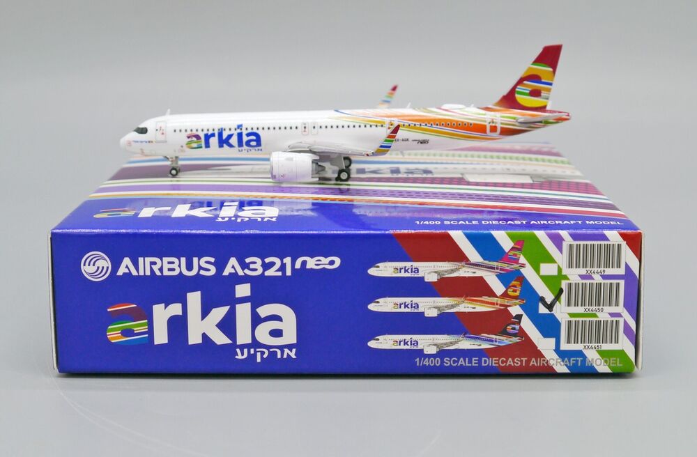 Arkia A321neo Reg: 4X-AGK Scale 1:400 Diecast model JC Wings XX4450