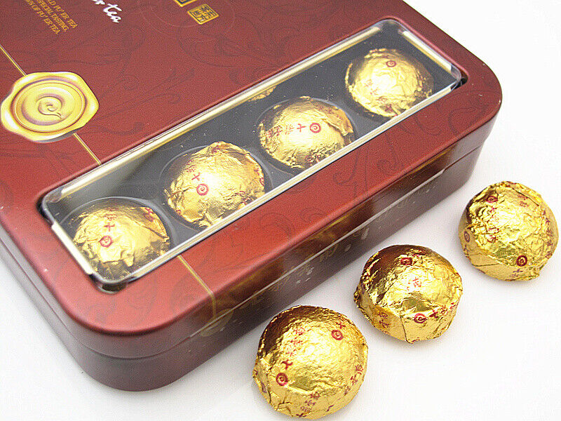 Shangpin Xiao Jin Tuo Colourful Yunnan The Top of Mini Gold Pu'er Tea 72g Ripe