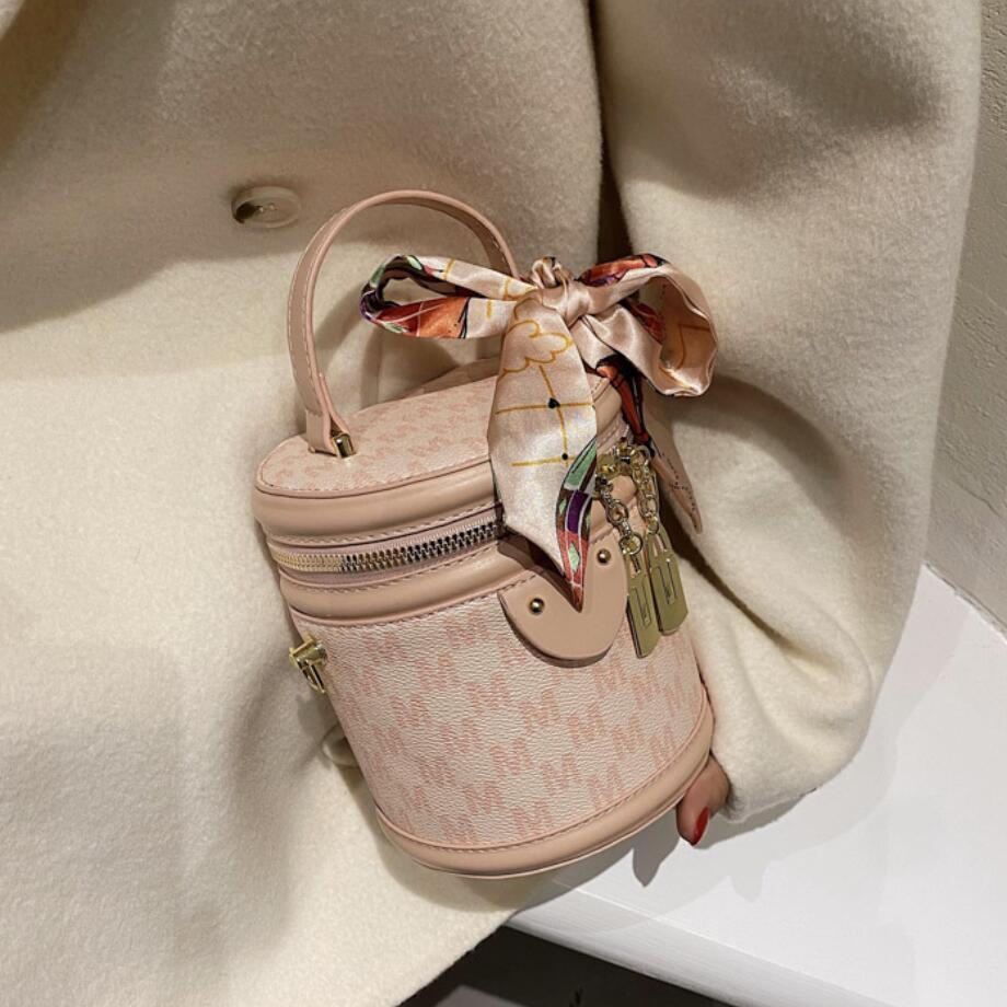 Tote Bucket Bag PU Leather Women's Designer Handbag Shoulder Bag