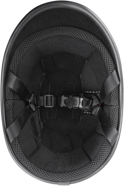 DOT Retro Style Open Face Helmet Vintage Shell for Motorcycle Riders Men Gift