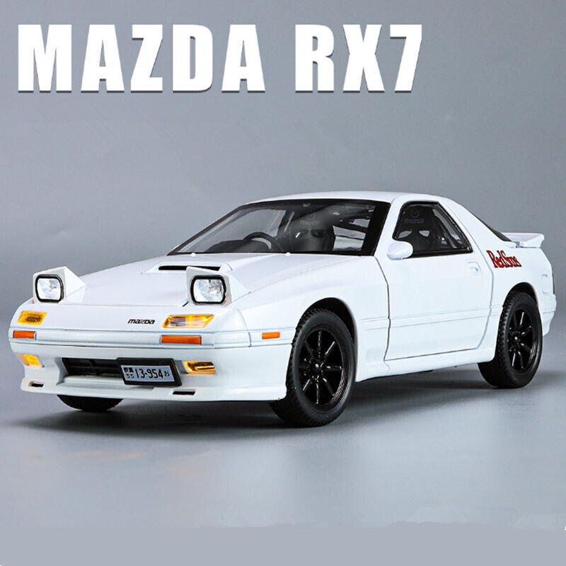 1:24 Mazda RX7 Druckguss Modellauto Legierung Sportwagen Spielzeug Fahrzeug Geschenksammlung-