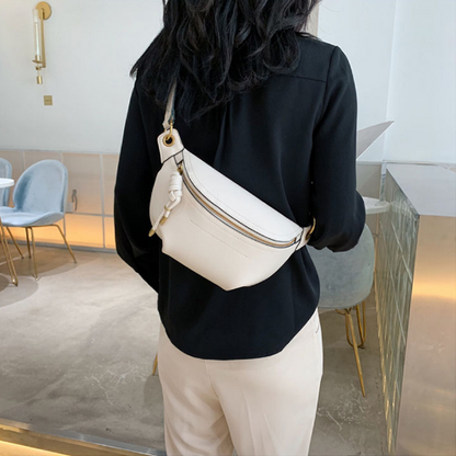 Women Packs Leather Belt Bags Shoulder Wild Chest Crossbody Bag Pouch
