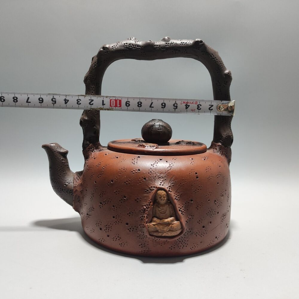 Vintage Chinese Yixing Purple Clay Teapot Zisha Ceremony Collectible Rare Large