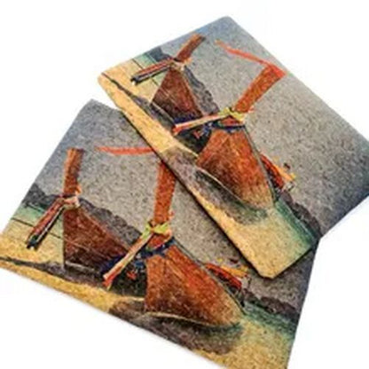 Natural Portugal Cork Handbag Clutch Sea Beach Boat Bags Wooden Purse Polyester