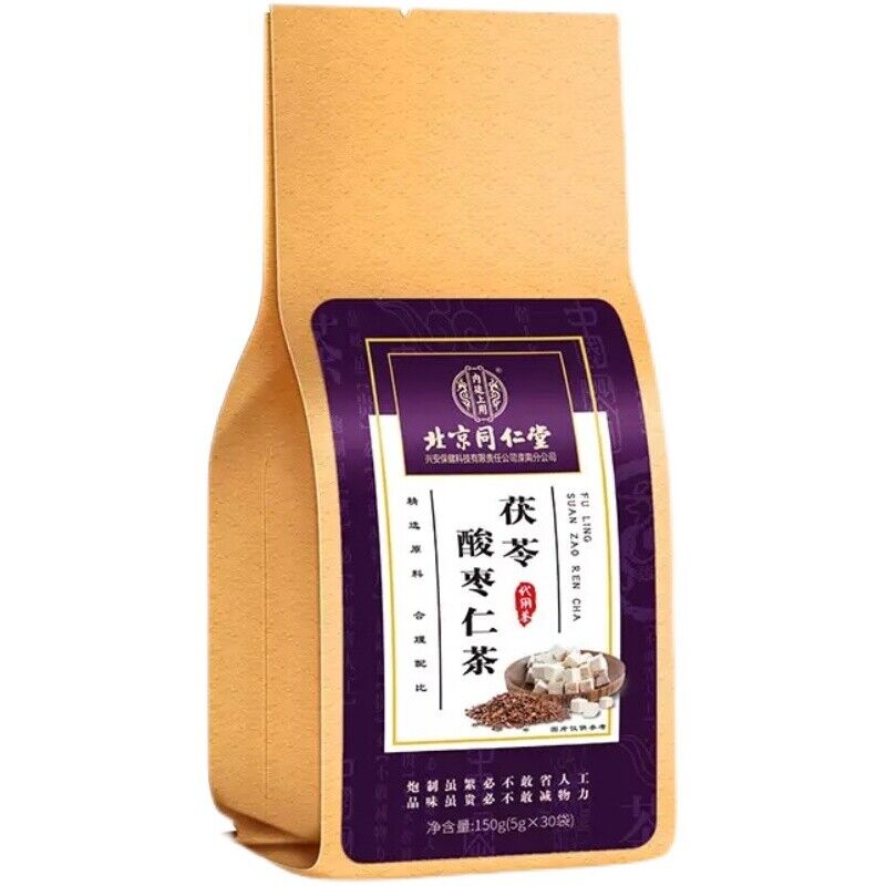 同仁堂 茯苓酸枣仁茶 Buy 2, 1 Free Promote Deep Sleep Insomnia Headache Memory Loss