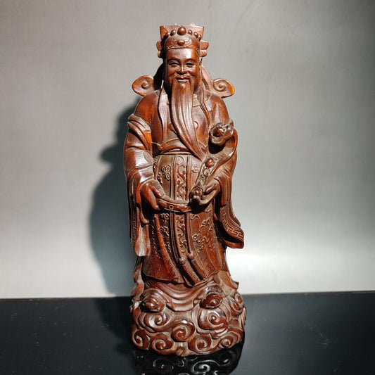 antique asian wood carving pop figurine room decor aesthetic Statues decorative